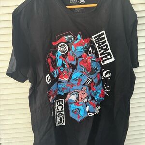 Ecko Unlimited Black and Red Marvel Graphic Tee
